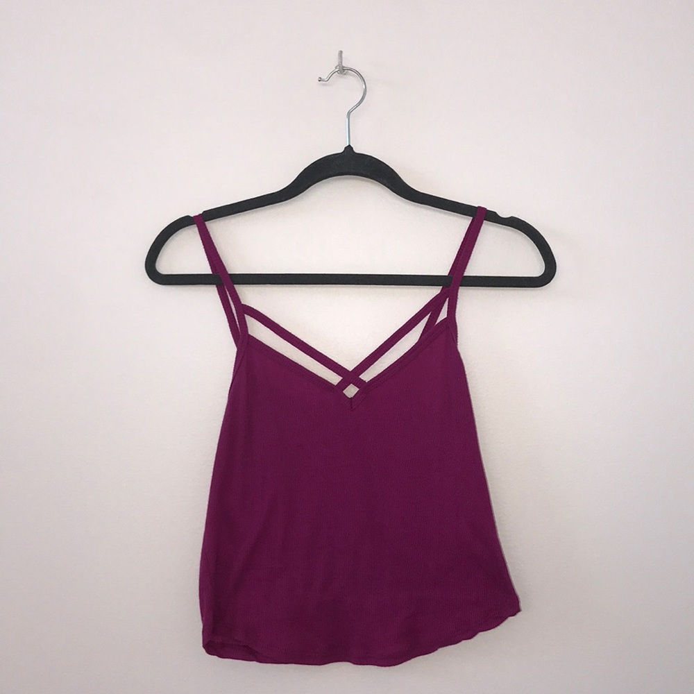 pink crop top